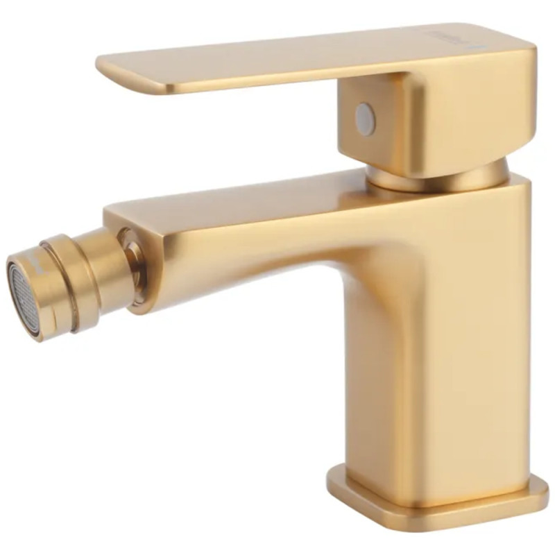 Смеситель гигиенический для биде Haiba KUBUS 002 BRUSHED GOLD (HB9624)