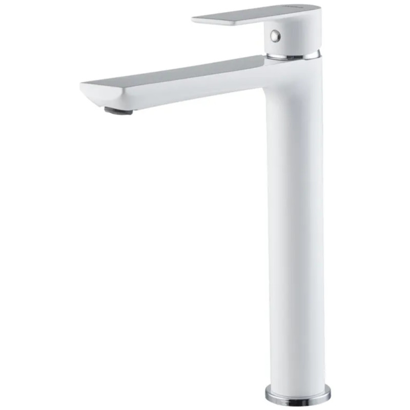 Змішувач для умивальника HAIBA ALEX 001 HIGH WHITE-CHROME (HB9564)
