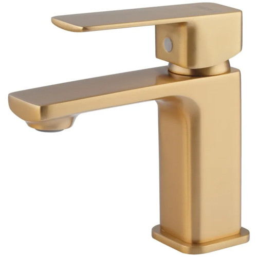 Смеситель для умывальника Haiba Kubus 001 BRUSHED GOLD (HB9622) Смеситель для умывальника Haiba Kubus 001 BRUSHED GOLD (HB9622)