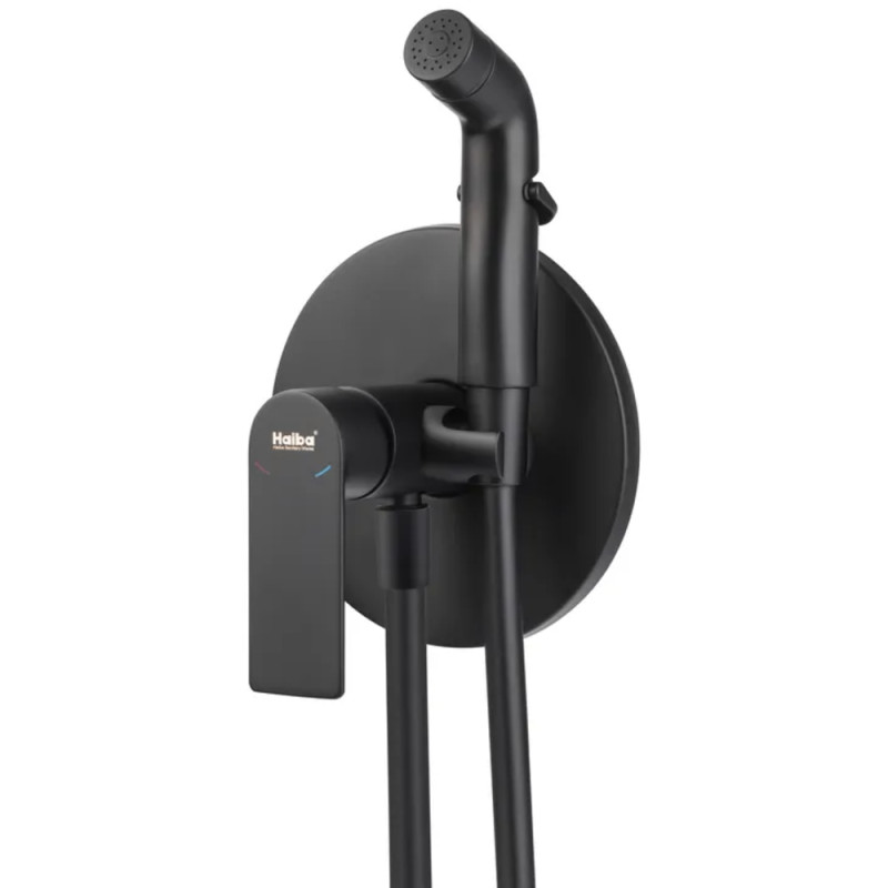 Змішувач для гігієнічного душу Haiba ALEX 002 BLACK (HB9618)