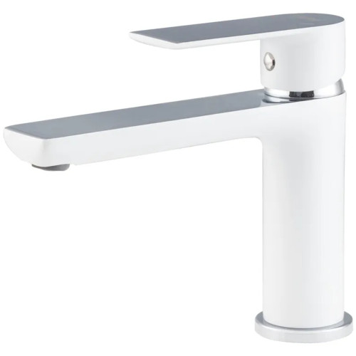 Смеситель для умывальника HAIBA ALEX 001 LONG WHITE-CHROME (HB9563)