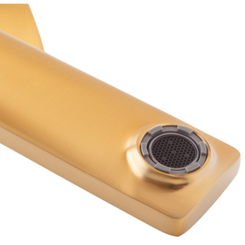 Змішувач для умивальника Haiba KUBUS 001 (HIGH) BRUSHED GOLD (HB9623)