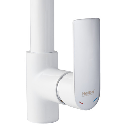 Змішувач для кухні HAIBA ALEX 018 WHITE-CHROME (HB9569)