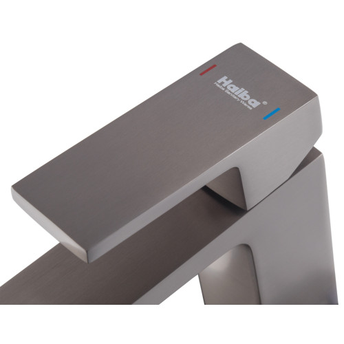 Змішувач для умивальника Haiba GAUDI 001 GRAPHITE (HB9642)
