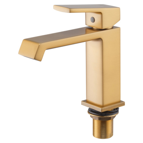 Смеситель для умывальника HAIBA GAUDI 001 BRUSHED GOLD (HB9583)