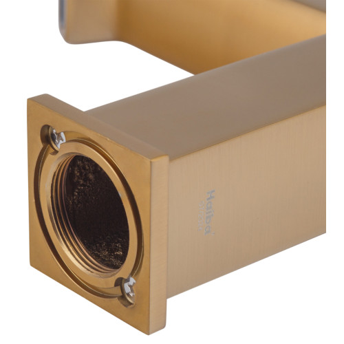 Смеситель для умывальника HAIBA GAUDI 001 BRUSHED GOLD (HB9583)