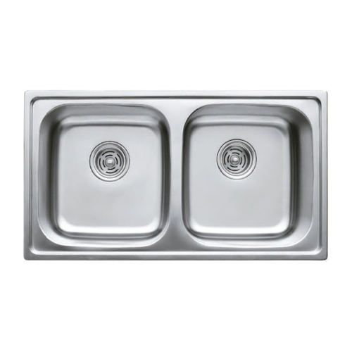 Мойка кухонная Haiba 78x43 DOUBLE (decor) (HB0567)