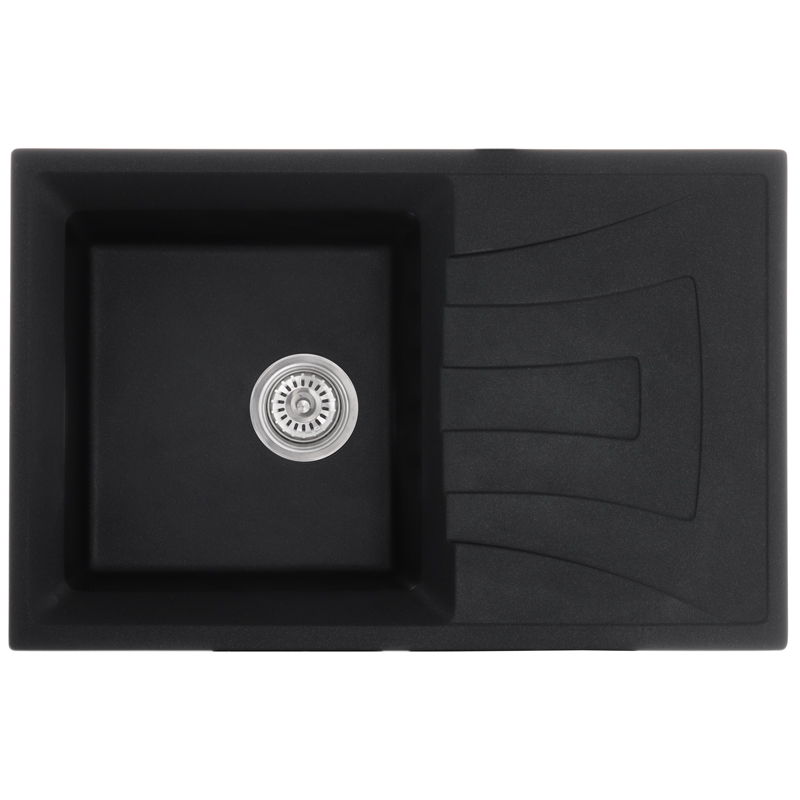 Мийка кухонна Haiba HB8104-G226 BLACK 780x500x200 (HB0987)
