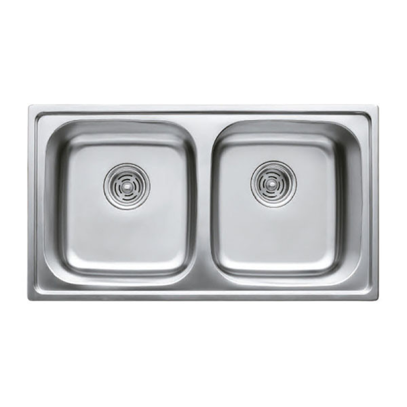 Мийка кухонна Haiba 78x43 DOUBLE (satin) (HB0569)