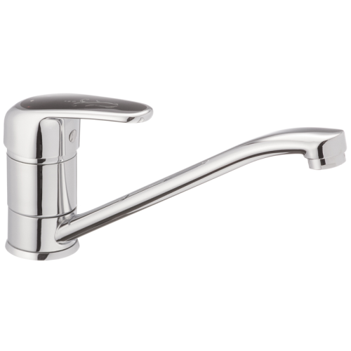 Смеситель для кухни Haiba MAGIC 555 с черной ручкой (HB0667)