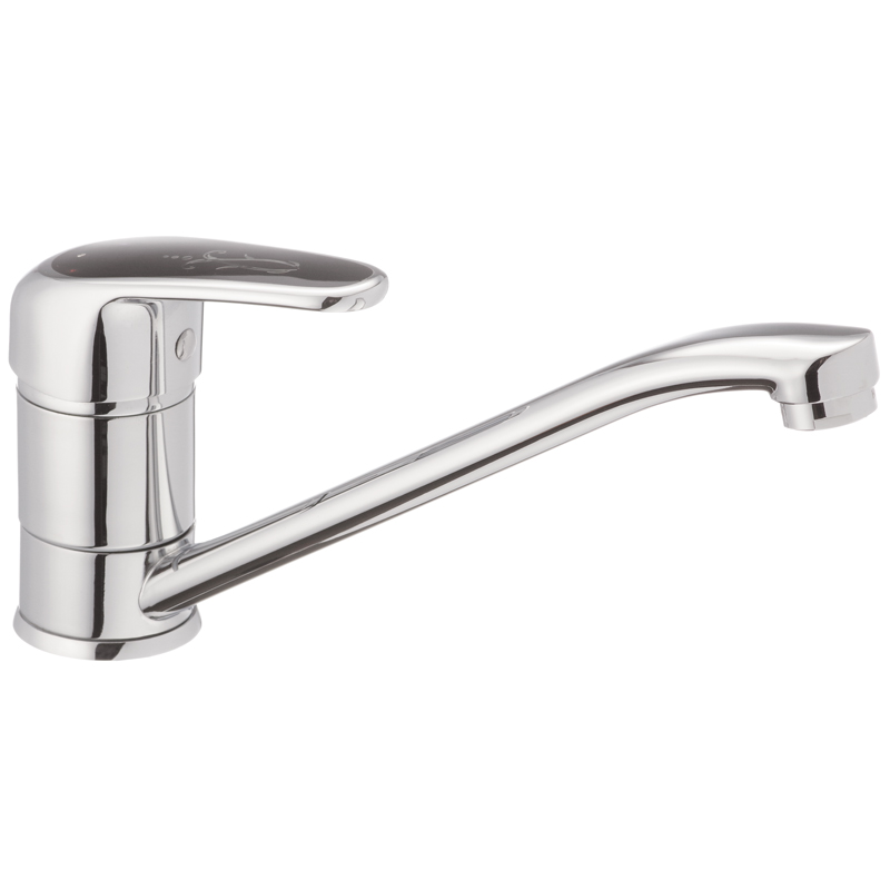 Смеситель для кухни Haiba MAGIC 555 с черной ручкой (HB0667)