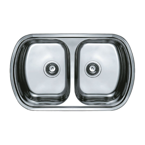 Мийка кухонна Haiba 80x49 DOUBLE (decor) (HB0572)