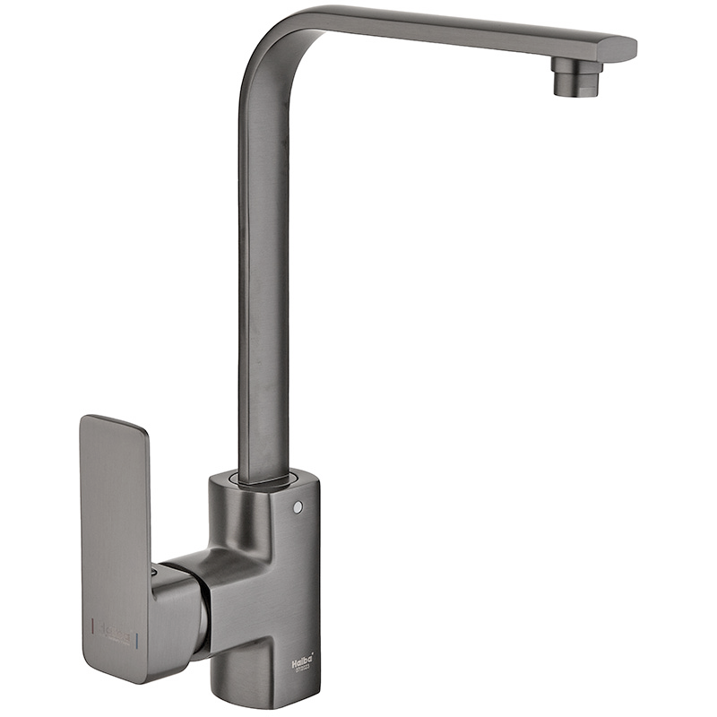 Смеситель для кухни Haiba Kubus 017 Graphite (HB4008)
