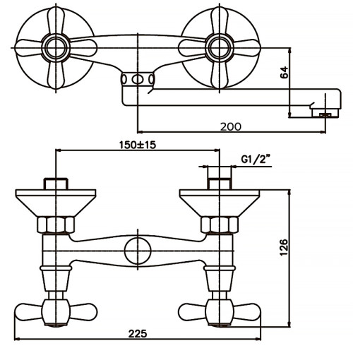 Смеситель для кухни Haiba Dominox 361 (HB0094)