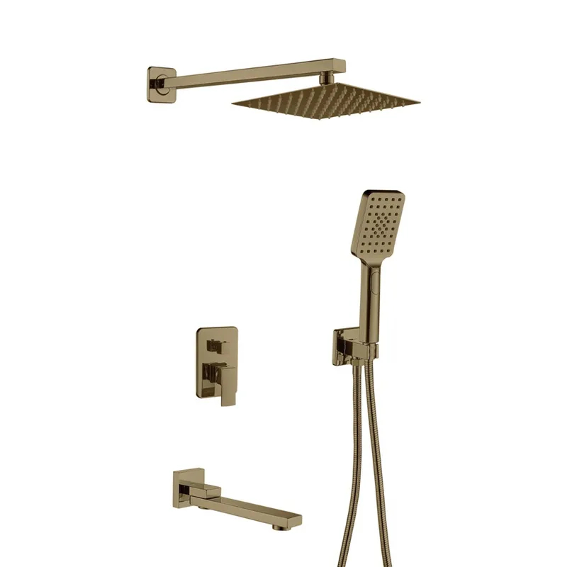 Вбудована душова система Haiba KUBUS 009 BRUSHED GOLD (HB9629)
