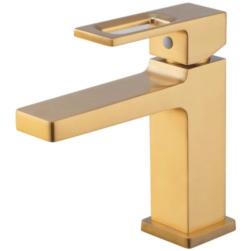 Змішувач для умивальника Haiba KANT 001 BRUSHED GOLD (HB9605)