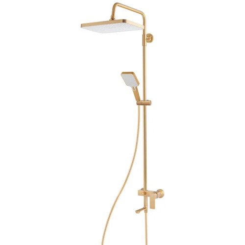 Душова колона із змішувачем Haiba KUBUS 009-J BRUSHED GOLD (HB9627)