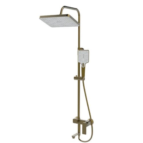 Душова колона із змішувачем Haiba KUBUS 009-J BRUSHED GOLD (HB9627)