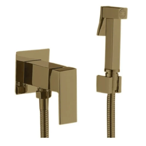 Смеситель для гигиенического душа Haiba KUBUS 002 BRUSHED GOLD (HB9625)