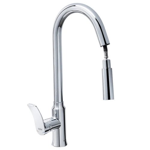 Смеситель для кухни Haiba Bolero 014 с выдвижной лейкой (HB9591)