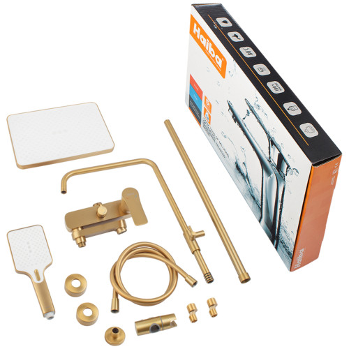 Душова колона із змішувачем Haiba MILANO 003-J BRUSHED GOLD (HB9620)