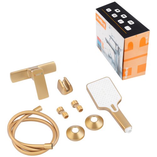 Змішувач для душу Haiba KUBUS 003 BRUSHED GOLD (HB9626)