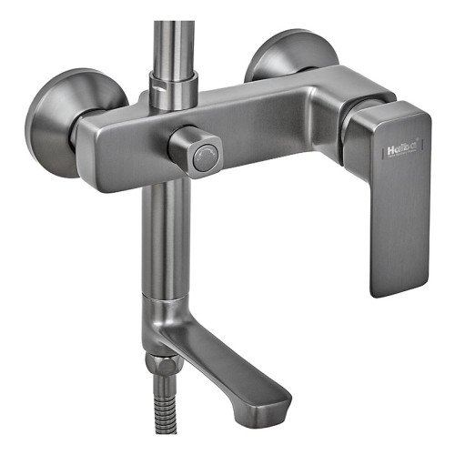 Душевая колонна со смесителем Haiba Kubus 009-J Graphite (HB4005)