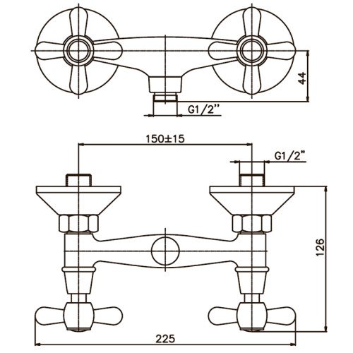 Смеситель для душа Haiba Dominox 003 (HB0060)