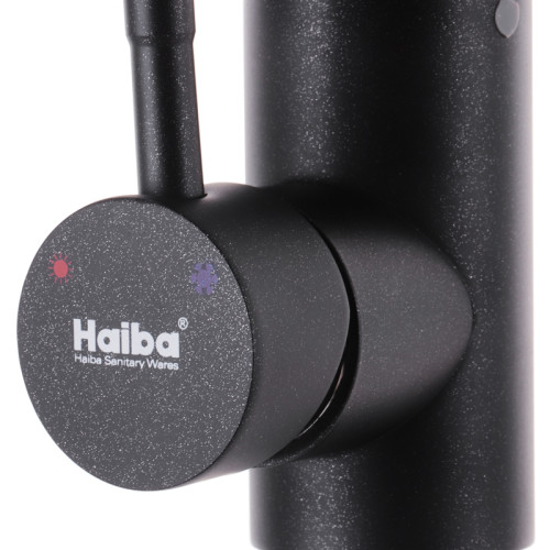 Смеситель для кухни Haiba SUS 011 черный (HB0993)
