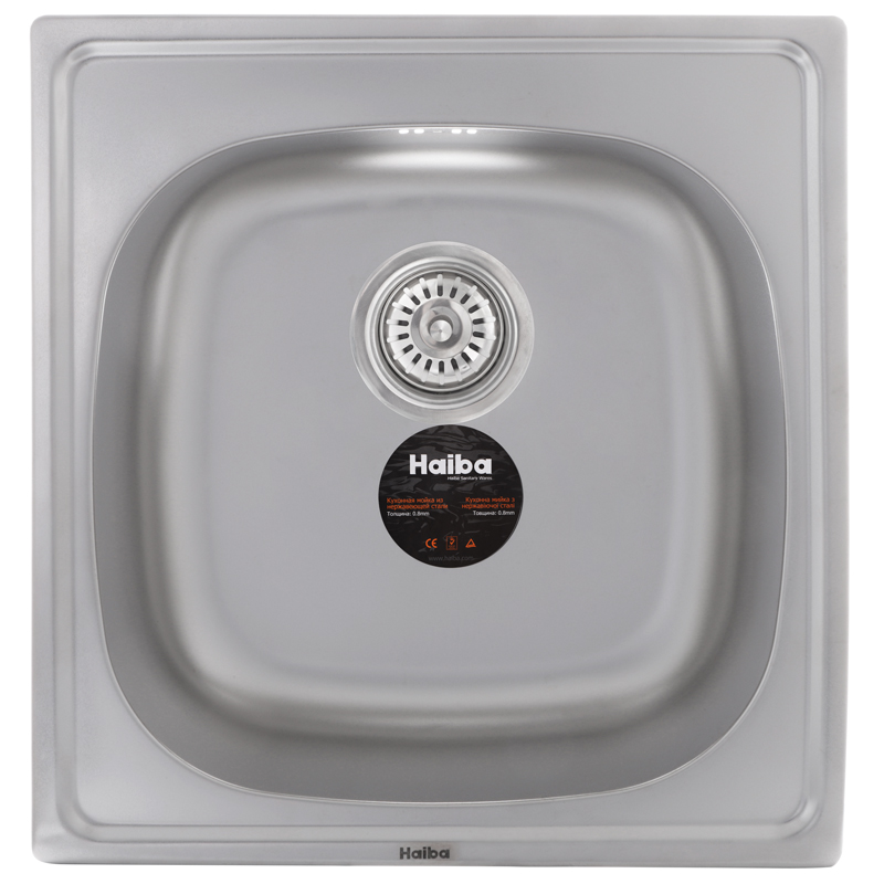 Мийка кухонна Haiba 50x47 (satin) (HB0543)