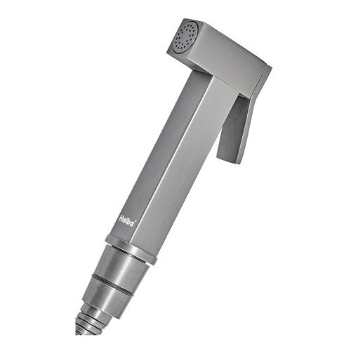 Змішувач із гігієнічним душем Haiba Kubus 002 Graphite (HB4003)