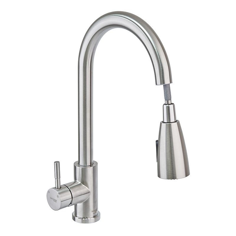 Змішувач для кухні Haiba SUS 014 з висувною лійкою (HB3898)