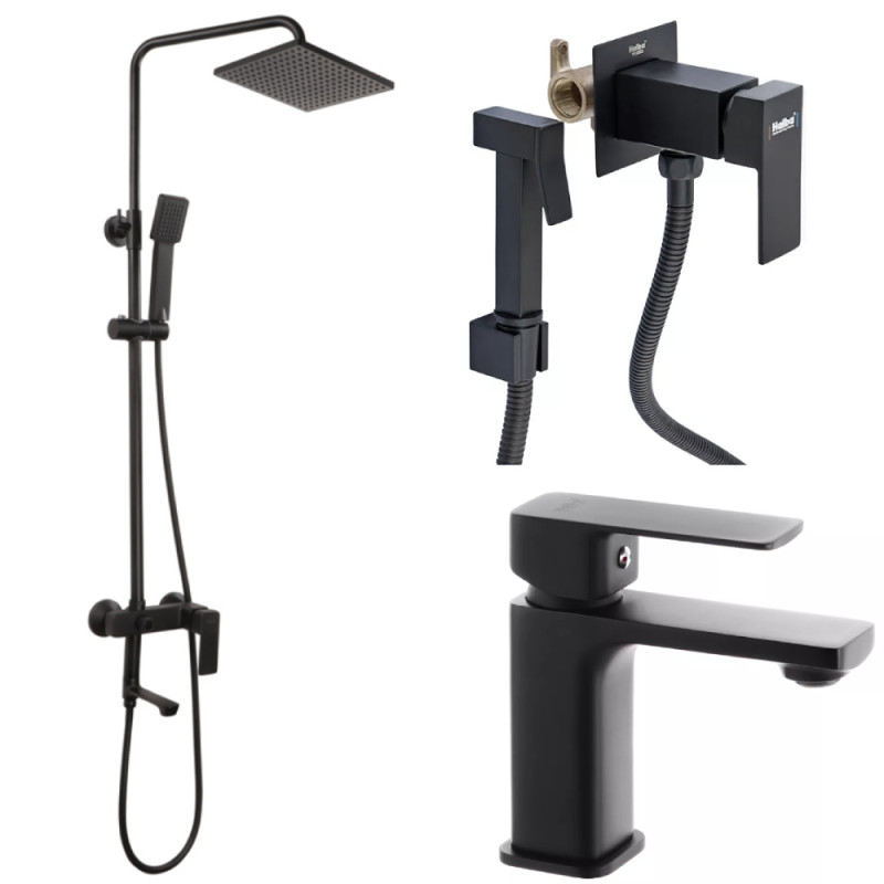 Набор 3в1 Haiba KUBUS 003-J Черная (HB3941) + Haiba Kubus 002 Black (HB3952) + Haiba KUBUS 001 Черный (HB3929)
